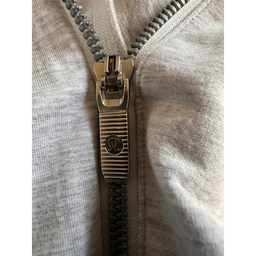 Lululemon Kanto Catch Me Jacket Heathered Grey Asymmetric Zip Size 6 W4AZ6S - Picture 9 of 13